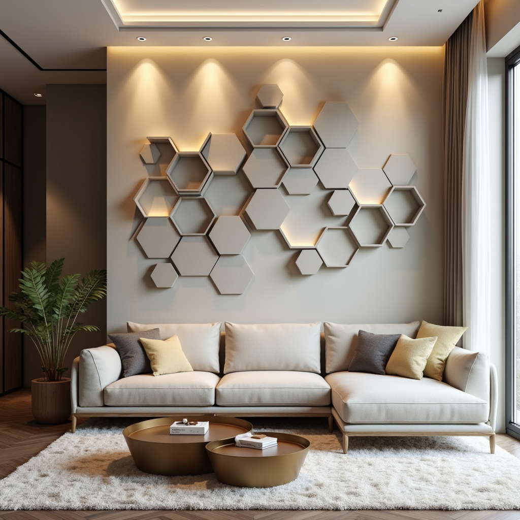 hexagon wallpanel shapes