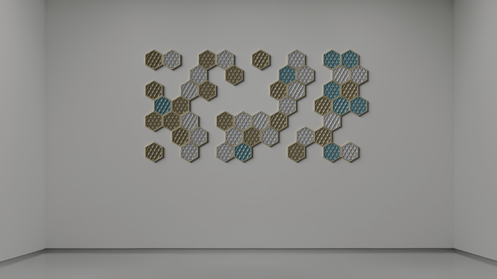 gridflow hexagon wallpanel shapes