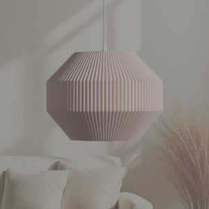 Large Minimalistic Pendant Light in Custom Colors – 40cm Designer Lampshade