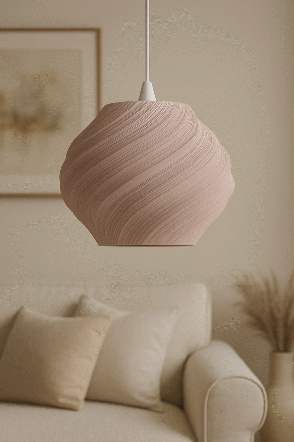 Large Seashell Pendant Light – 40cm Designer Lampshade