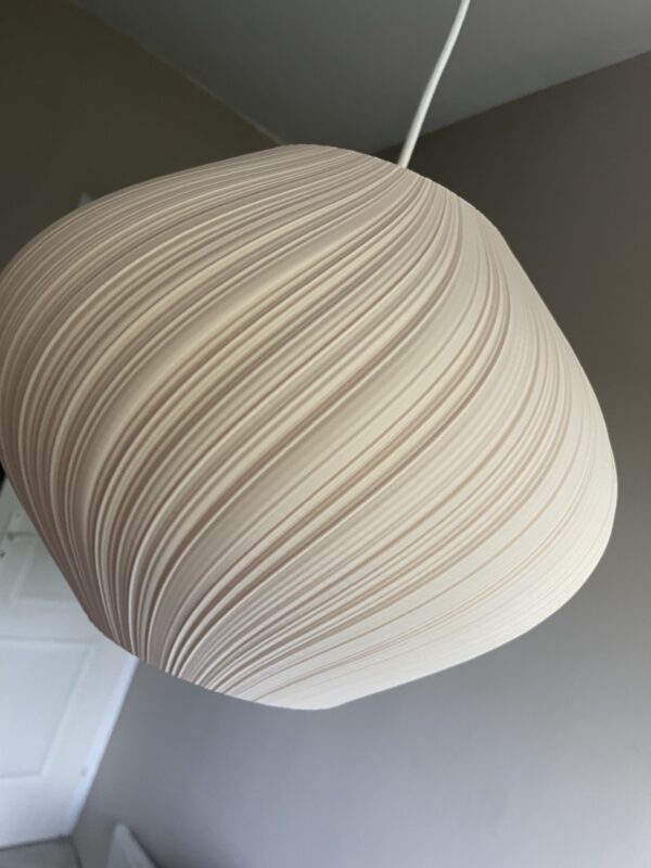 Large Organic shape Pendant Light – Modern Scandinavian Ceiling Lamp – Minimalist Lighting in Custom Colors – 40cm Designer Lampshade - Image 2