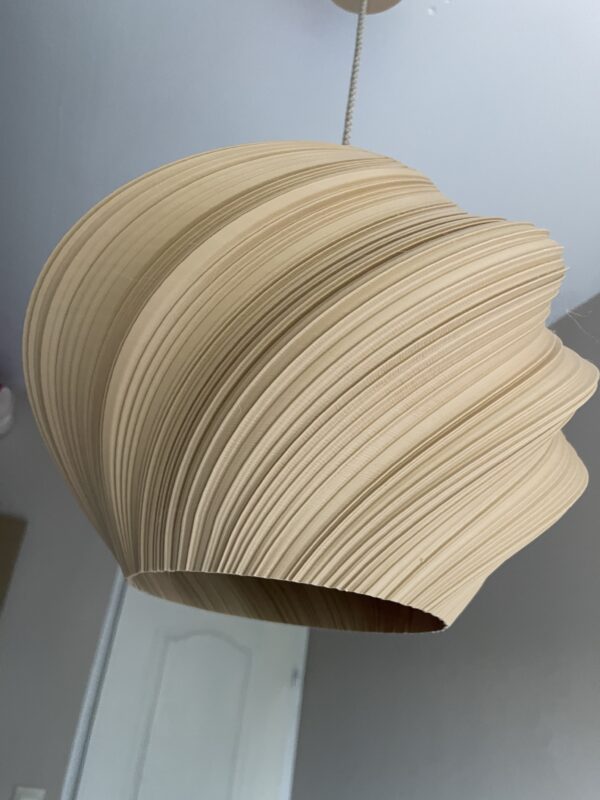 Large Seashell Pendant Light – Modern Scandinavian Ceiling Lamp – Minimalist Lighting in Custom Colors – 40cm Designer Lampshade - Image 2