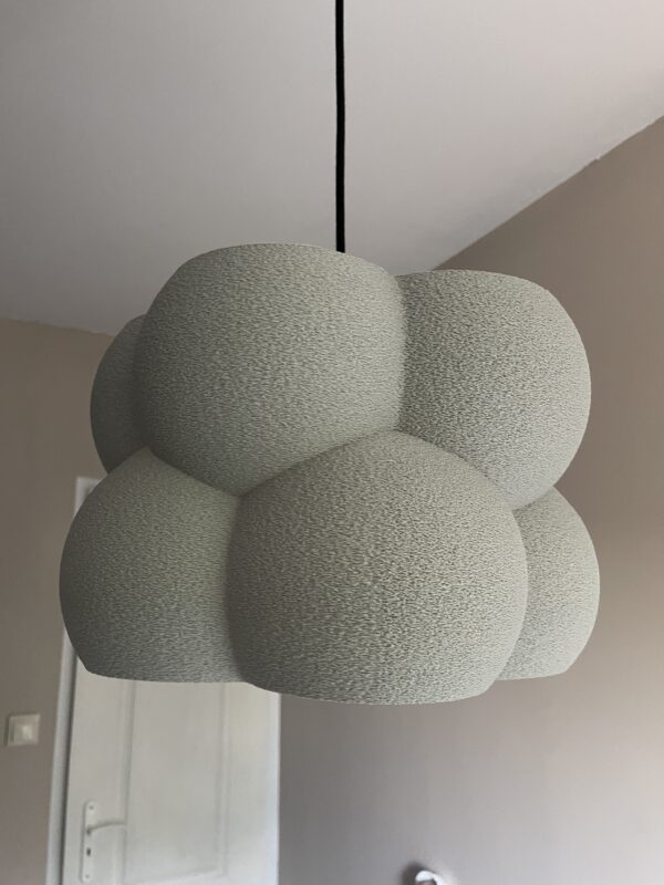 Large Bubble Pendant Light - Minimalist Lighting in Custom Colors – 40cm Designer Lampshade - Image 2
