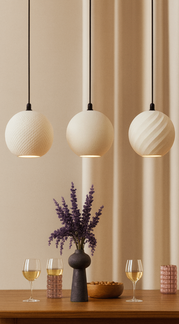 Minimalist Set of 3 Inline Lamp