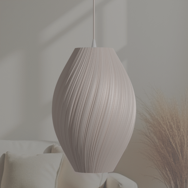 Large 47cm Sea shell Pendant Lamp – Sculptural Light