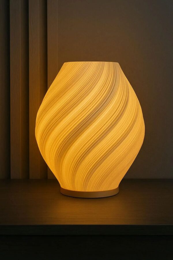 Organic Seashell Style 3D Printed Desk Lamp - Image 2