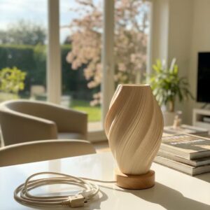 Organic Seashell Style 3D Printed Desk Lamp