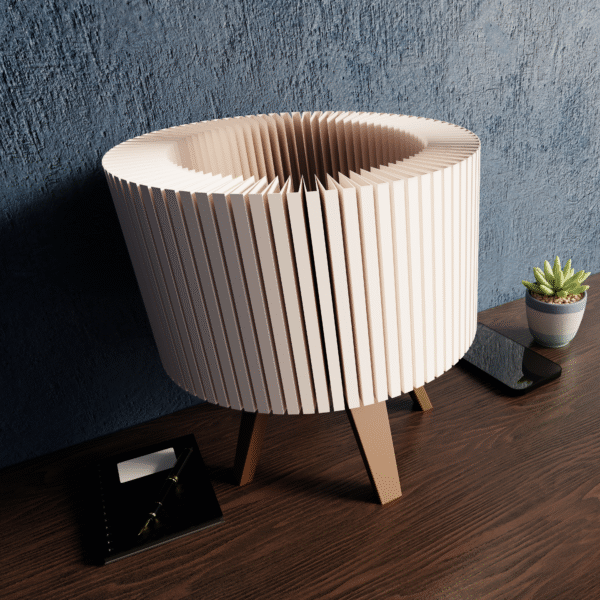 Japanese Zen Lamp – Custom 3D-Printed Table Light with Warm Minimalist Design | Home Decoration | Gift for Him Her Home