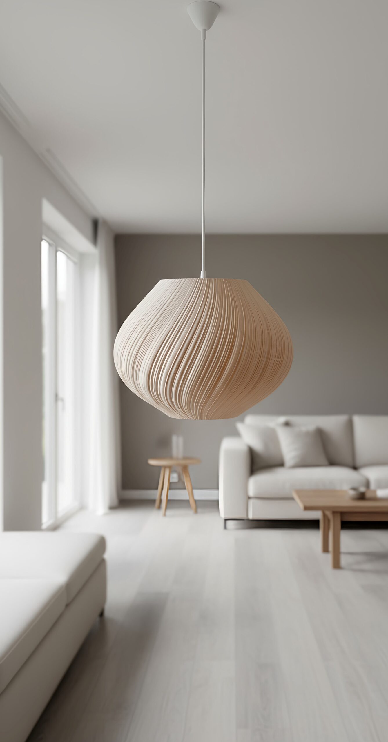 Large Organic shape Pendant Light – 40cm