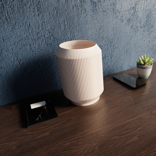 Ridged Style 3D Printed Desk Lamp