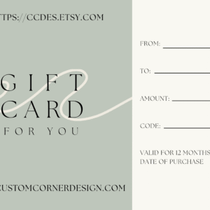 CustomCornerDesign Gift Card