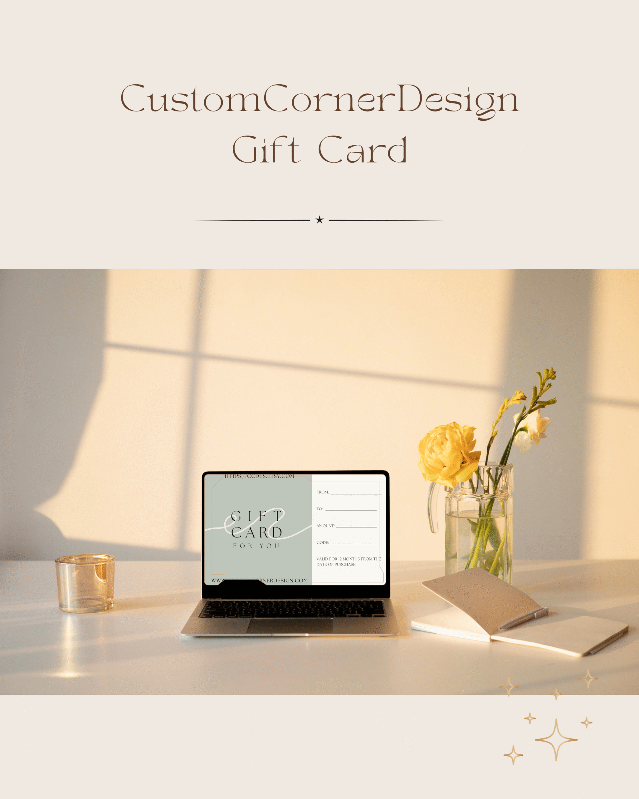 CustomCornerDesign Gift Card - Image 4