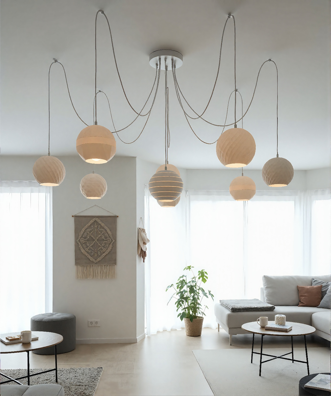 Spider Pendant Light | Eco Friendly Design - 8 piece